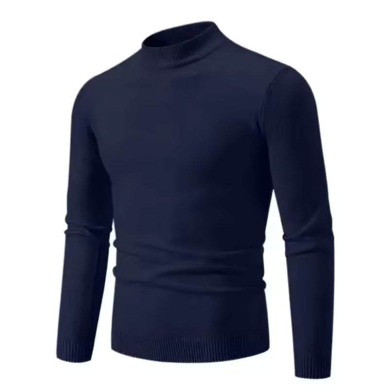 Simple Half Turtleneck Knitwear Sweater