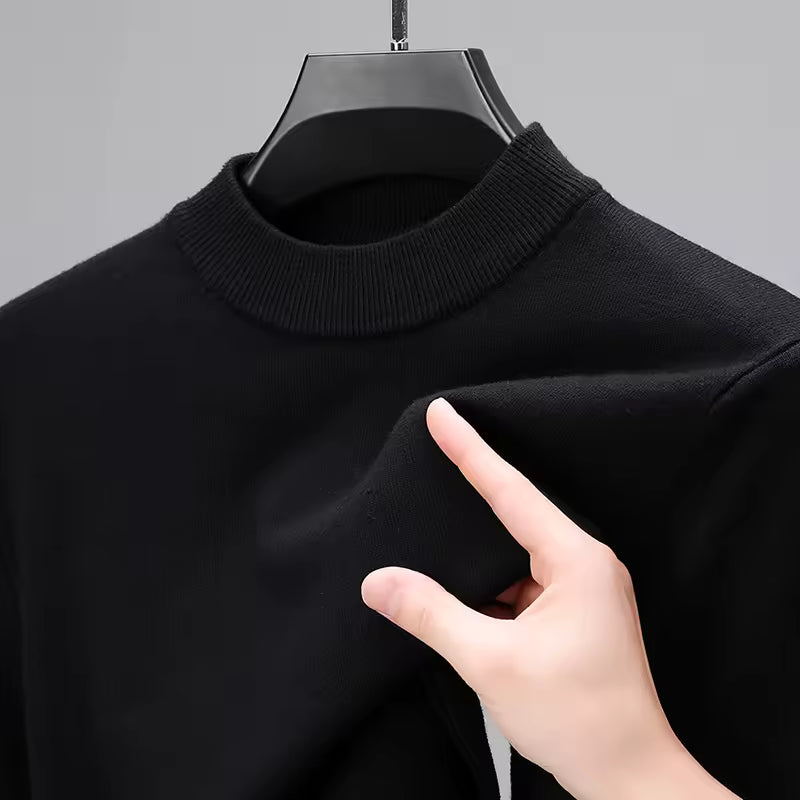 Simple Half Turtleneck Knitwear Sweater