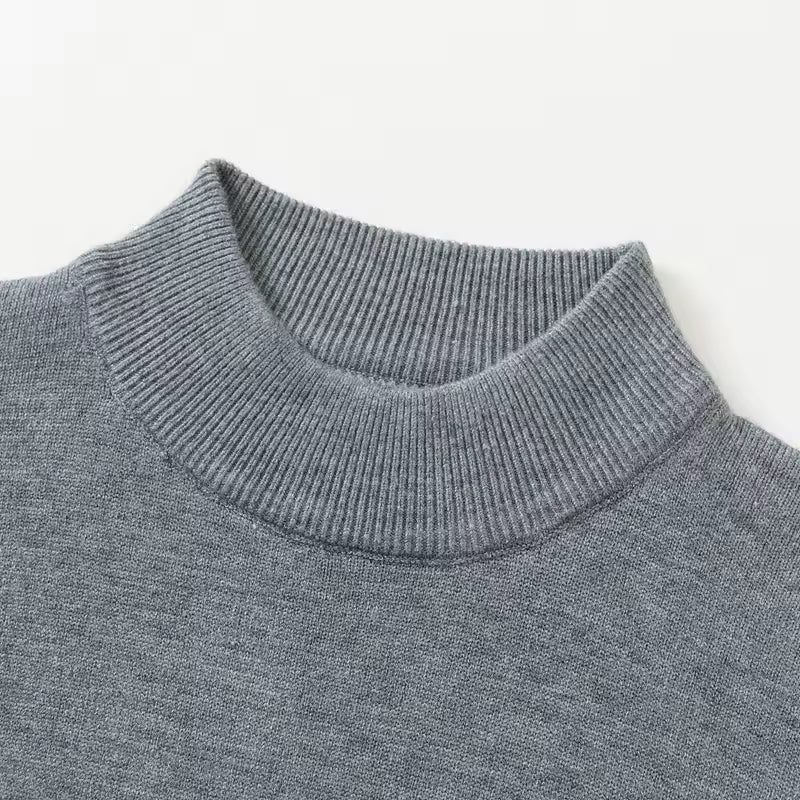 Simple Half Turtleneck Knitwear Sweater