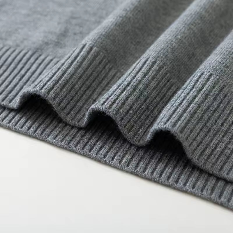 Simple Half Turtleneck Knitwear Sweater