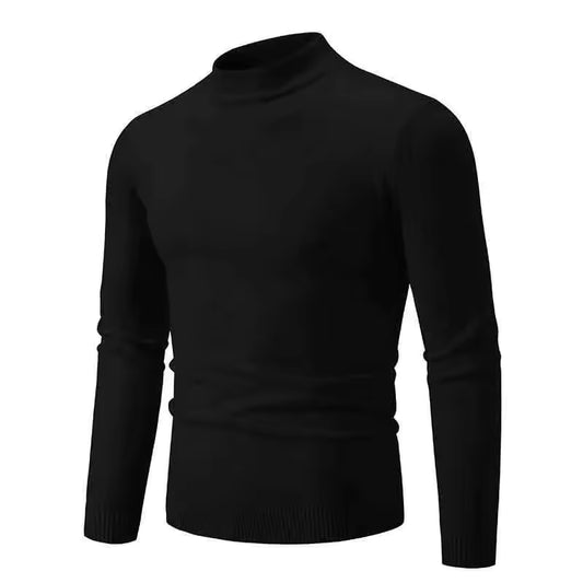 Simple Half Turtleneck Knitwear Sweater