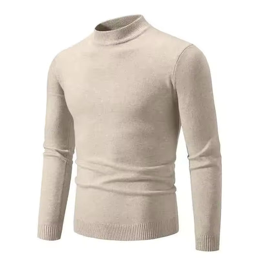 Simple Half Turtleneck Knitwear Sweater